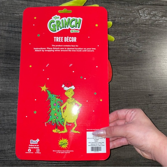 ππ MERRY GRINCHMAS GRINCH HAND TREE DECOR ππ - Picture 3 of 4